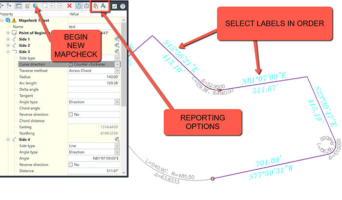 Mapcheck Analysis | Autodesk Civil 3D 2021 - Survey Tools